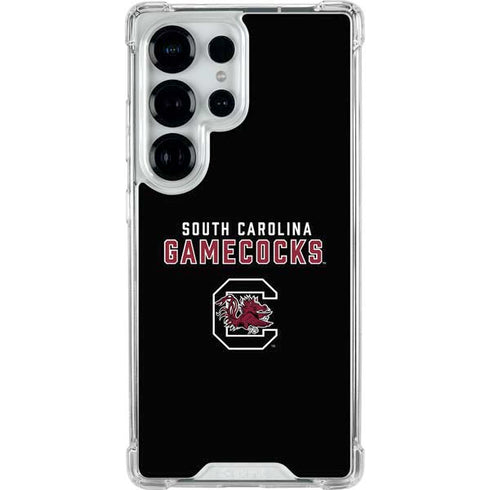University of South Carolina Gamecocks Black Galaxy S25 Ultra Clear Case